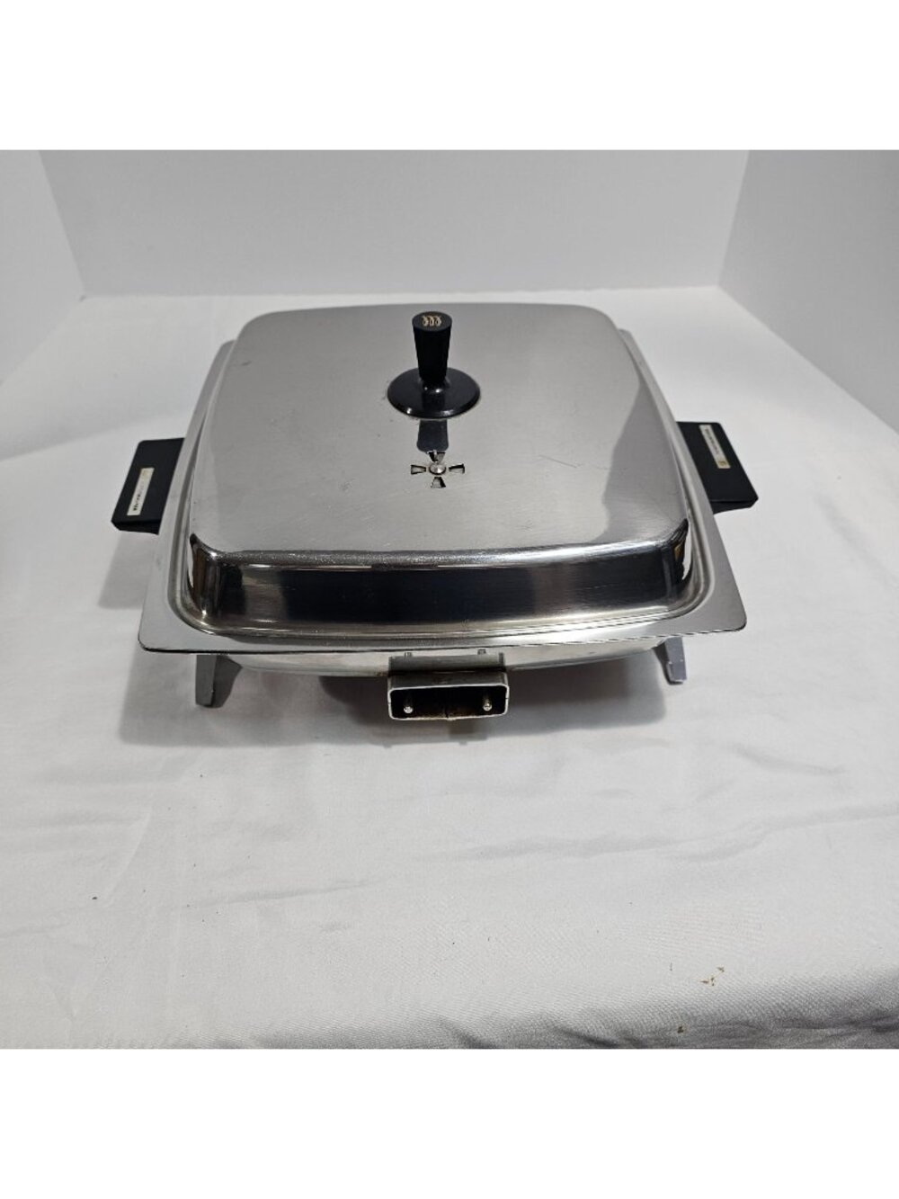 Vintage Toastmaster Electric Skillet Model P803 Fully Immersible Stainless Steel